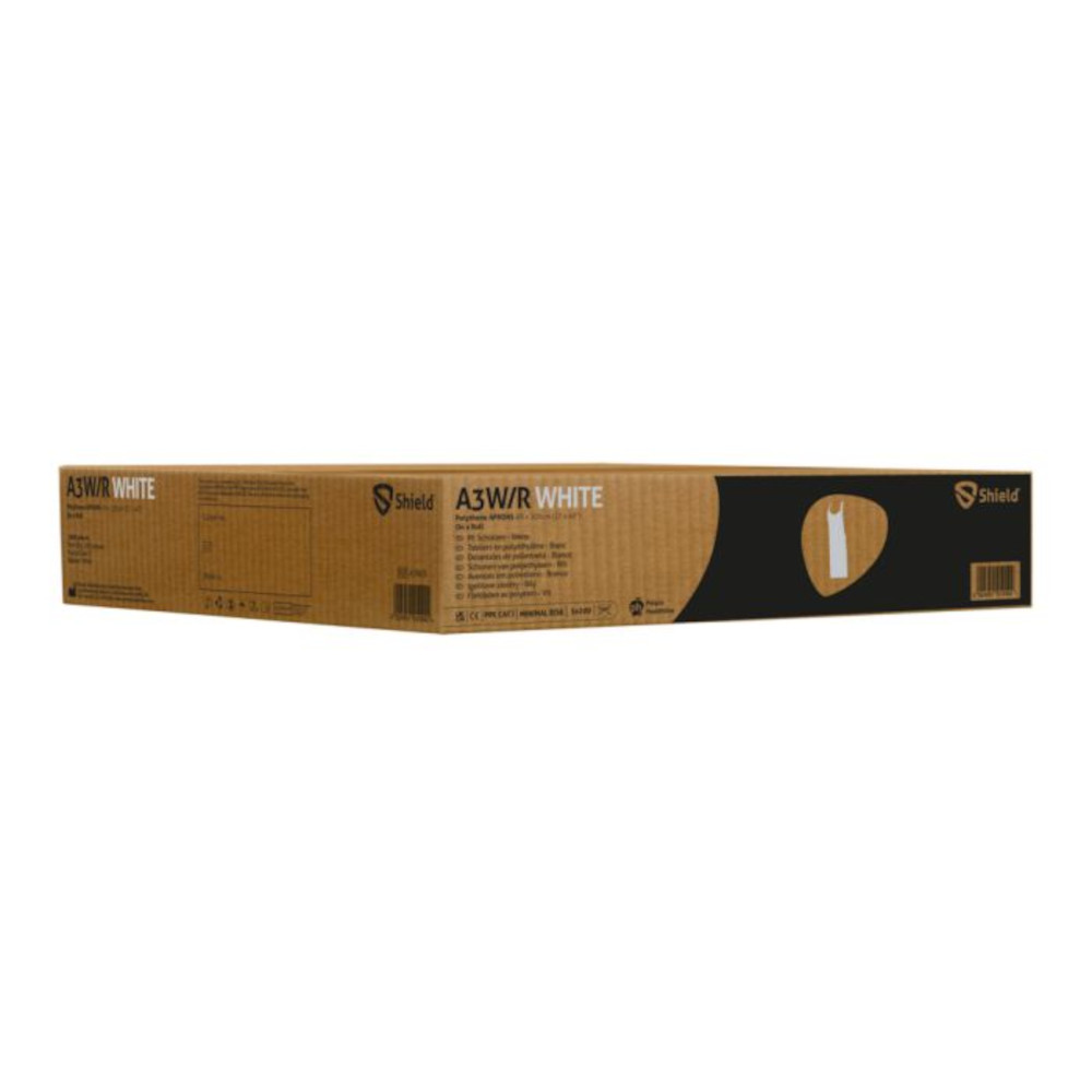 White Polythene Disposable Aprons on Roll – Lightweight Protective ...