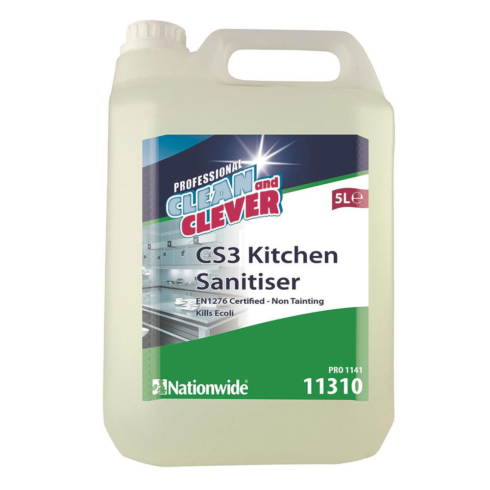 Clean and Clever CS3 Kitchen Cleaner & Sanitiser | Food-Safe, Fast ...